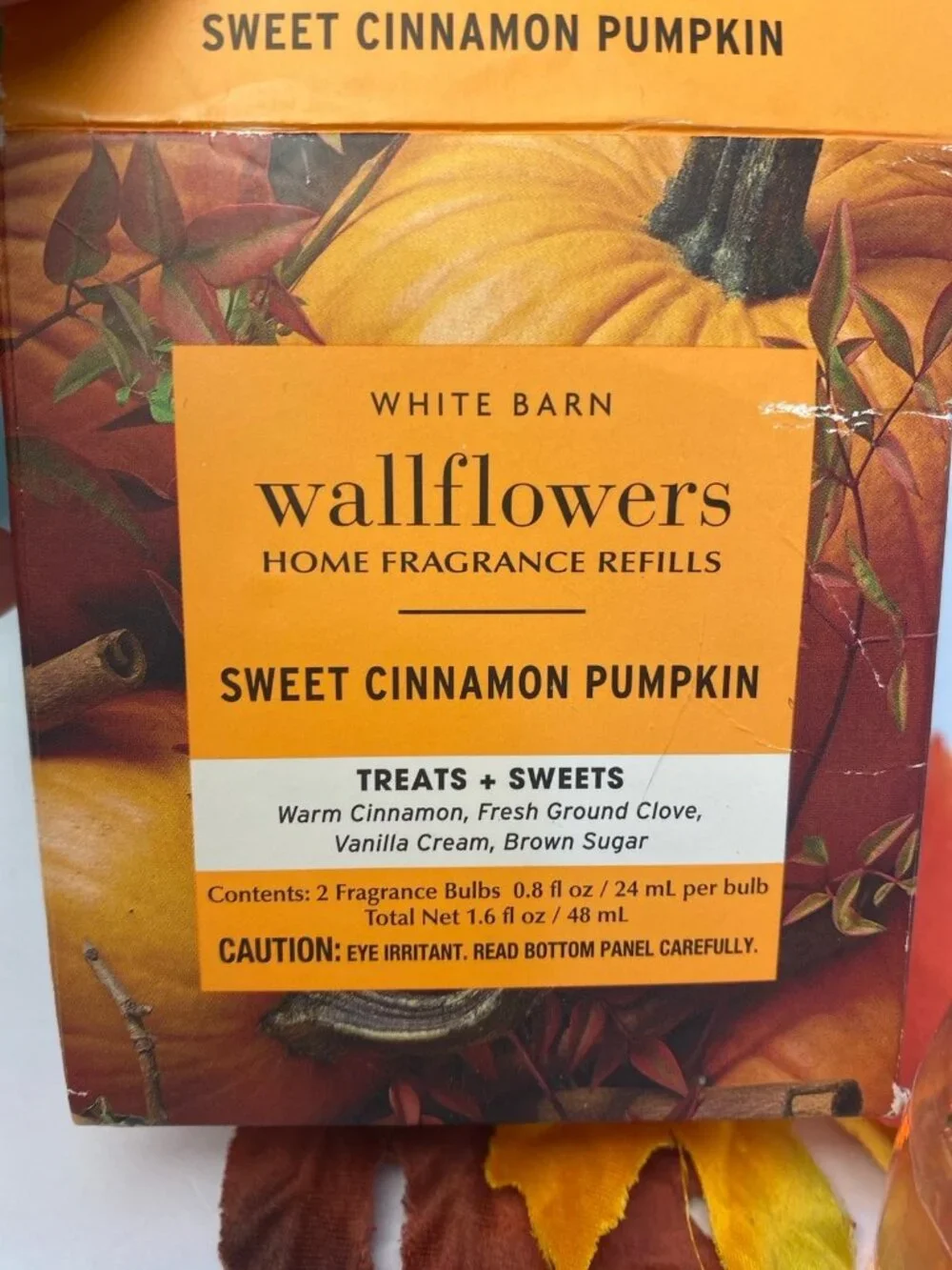 “Sweet Cinnamon Pumpkin” Bath & Body Works 2-NEW & Sealed Wallflower Refills